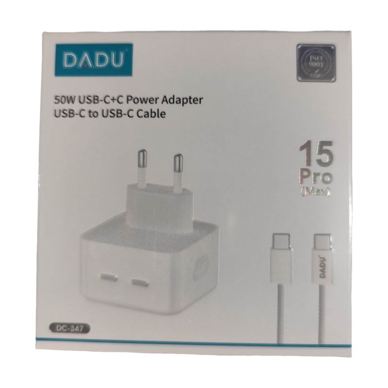 شارژر دادو DADU مدل DC-347 مناسب آیفون iPhone توان 50W وات به همراه کابل تبدیل Type-C