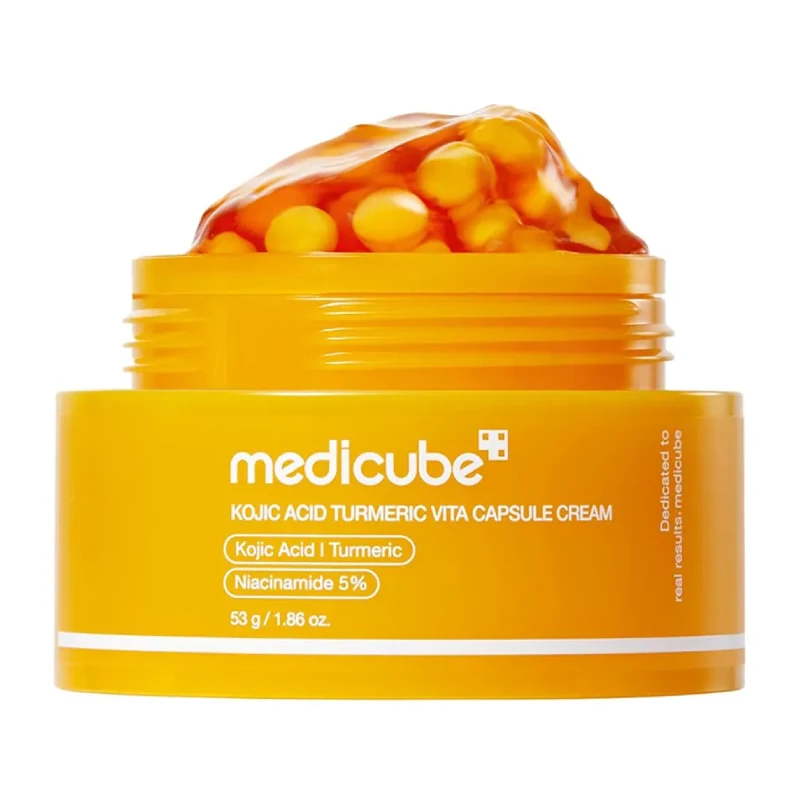کرم کپسولی کوجیک اسید و زرد چوبه مدی کیوب Medicube مدل Kojic Acid Niacinamide ضد لک و روشن کننده حجم 53 گرم